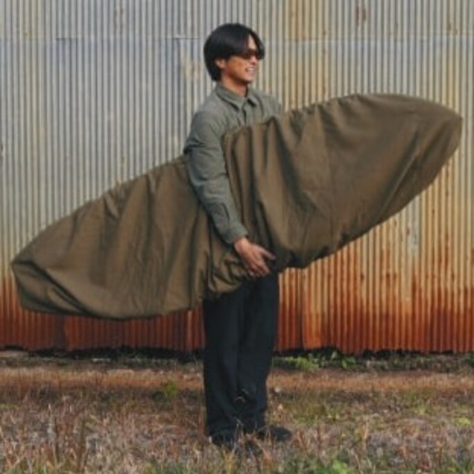 DEFORMASI デフォルマシー WASABI Beach umbrella Fabric Deck wrap Mサイズ デッキカバー サーフボードケース ファンボード ミッドレングス